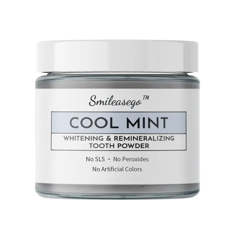 Smileasego™ Whitening Remineralizing Tooth Powder, Fluoride Free, Teeth Polish & Stain Remover