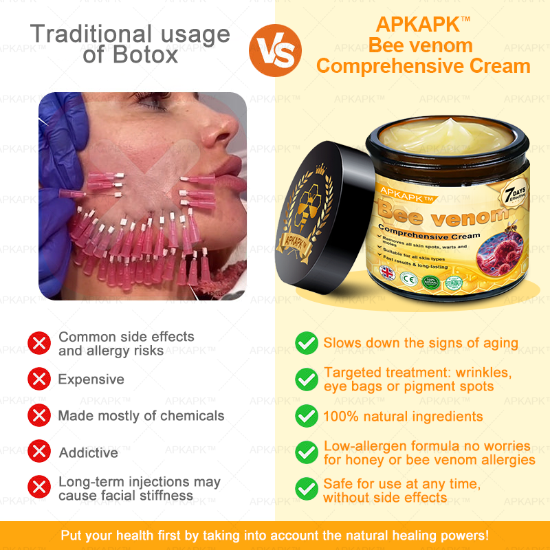 🐝 🐝APKAPK® Bee venom Comprehensive Cream 🔥 Sagging Skin, Fine Lines, Loss of Firmness, Flat Bust, Drooping Hips, and More